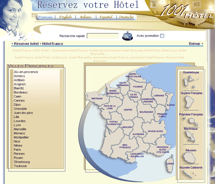 carte hotel france